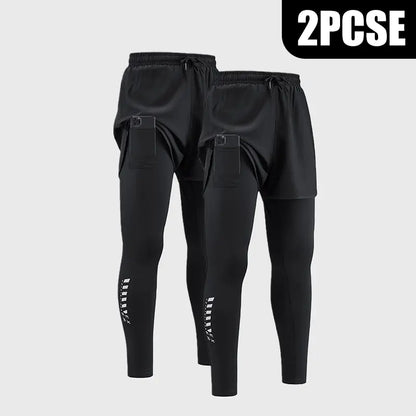 Men's 2-in-1 Compression Shorts | Lightweight Breathable Running Shorts