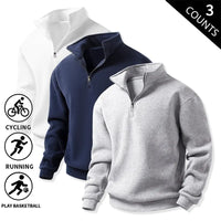 Light gray + navy blue + white