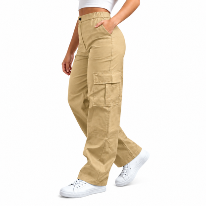 Women's Multifunctional Cargo Pants Set with Pockets