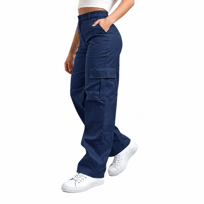 Women's Multifunctional Cargo Pants Set with Pockets