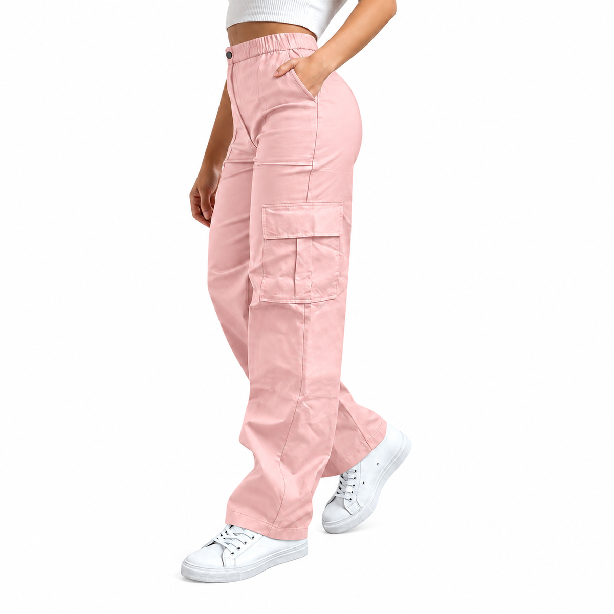 Women's Multifunctional Cargo Pants Set with Pockets