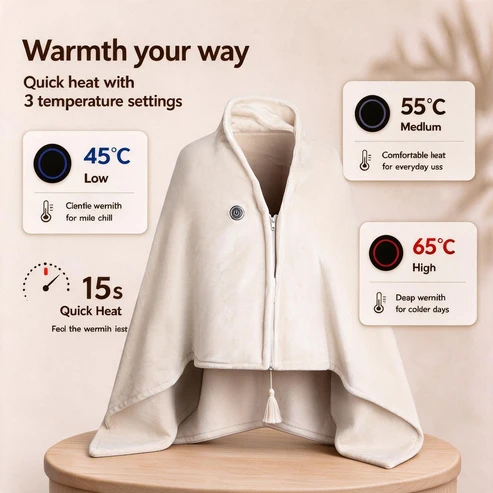 🔥Xmas Mega Sale🔥Portable Heated Blanket Shawl