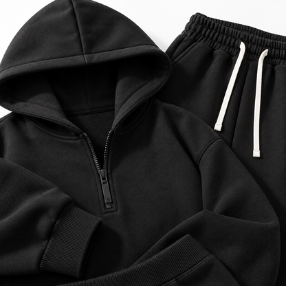 Unisex Half-Zip Hoodie & Sweatpants Set 8-Color Set