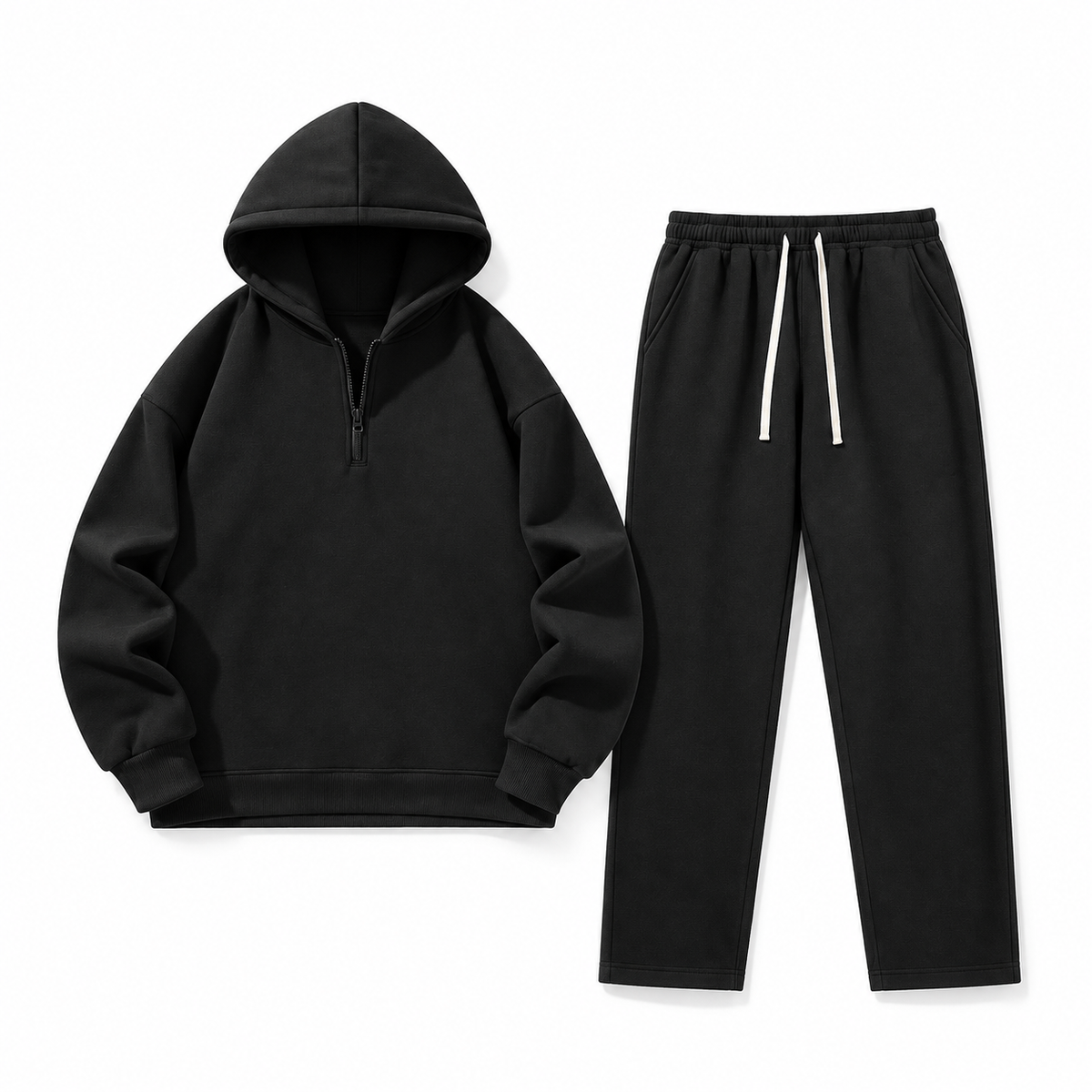 Unisex Half-Zip Hoodie & Sweatpants Set 8-Color Set