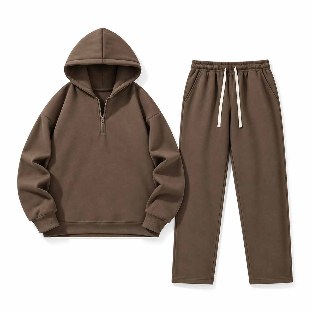 Unisex Half-Zip Hoodie & Sweatpants Set 8-Color Set
