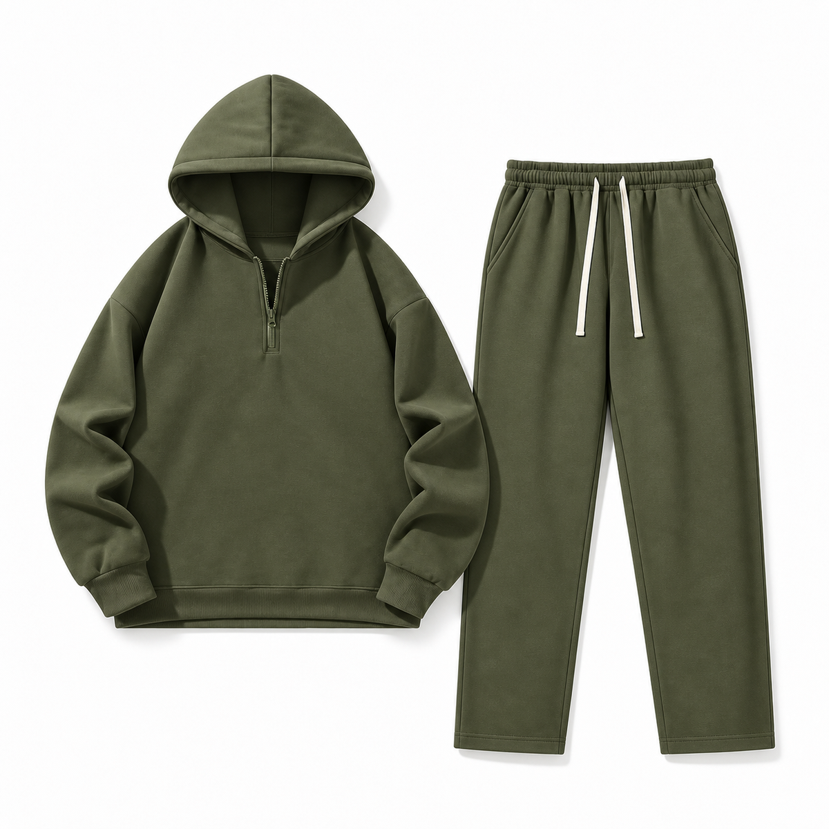 Unisex Half-Zip Hoodie & Sweatpants Set 8-Color Set
